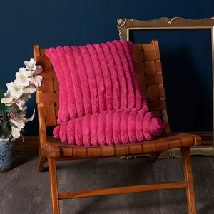 Nuova Fodera per Cuscino in Peluche Semplice e Tinta Unita, Bianca e <span class=keywords><strong>Beige</strong></span>, per Divano, Decorazione Casa, Calda per l'Inverno - Product Image 2