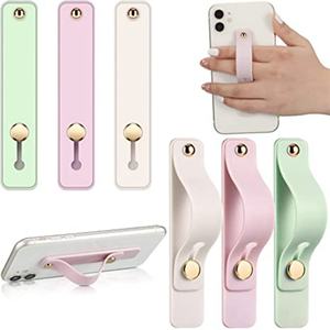 Candy Color Mobile Phone Holder <b>Universal</b> Silicone Finger Kickstand Cell Phone Grip Holder Wristband Stand Phone case Hand Strap - Product Image 2