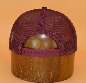 BSCI China 5-Panel Mesh <b>Back</b> Trucker Hat Custom Woven <b>Patch</b> Front Snapback Hip Hop Outdoor Performance Summer Unisex - Product Image 3