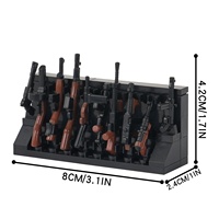 MOC0016 36pcs leguoguo WWII Militaire ensemble porte-arme avec arme Mini Figurines Blocs de Construction Jouets Kit de Construction