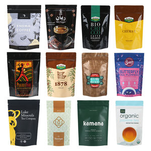 Imprimé personnalisé refermable 250g500g 1lb bas côté coin Support plaque sac de café avec valve debout café thé fermeture éclair Ba - Product Image 2