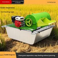 Décortiqueuse de riz robuste de type bateau, double usage eau-terre, haute efficacité, machine à battre les céréales, conception d'engrenages durable