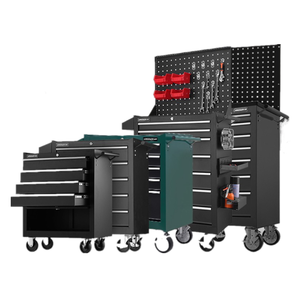 Kim Loại Công Cụ Xe Đẩy Với Xử Lý Và Bánh Xe Cán Lưu Trữ Ngực Ngăn Kéo Hộp Công Cụ Nhà Để Xe Có Thể Khóa 72 Inch Thép Công Cụ Tủ - Product Image 2