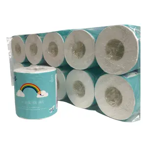 Snelle Verzending Milieuvriendelijk Toiletpapier Klaar Om Te Verzenden Fabriek Groothandelsprijs Hoge Kwaliteit Maagdelijke Houtpulp, Badkamerpapier