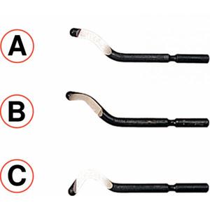 KS <b>TOOLS</b> - 205.2012 <b>Deburrer</b> blade, HSS - EAN 4042146026489 CUTTING AND DEBURRING PLASTIC - Product Image 1