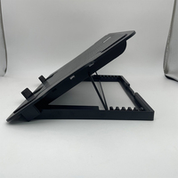 Support pour ordinateur portable réglable à 6 niveaux, avec 2 ventilateurs, refroidisseur pour ordinateur portable