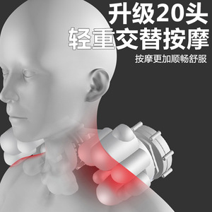 เบาะนวดบ้านและรถยนต์ นวดคอ หลัง เอว บำบัดด้วยอินฟราเรด ชาร์จ USB แบตเตอรี่ลิเธียม - Product Image 3