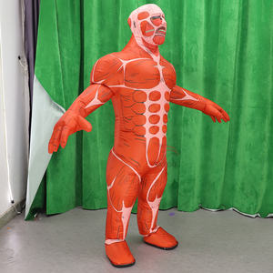 Disfraz Inflable de Hombre Musculoso Gigante para Adultos, Cosplay de 2.2m, Disfraz de Mascota Terrorífica para Halloween, Disfraz de Músculo Humano - Product Image 3