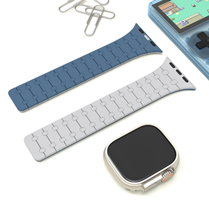 RYB Bracelet de montre magnétique en silicone exclusif pour Apple Watch Ultra, bracelet magnétique en silicone pour Apple Watch Series 9 8 41mm 45mm - Product Image 3