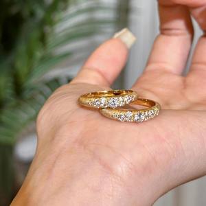 แหวนกาแล็กซี่ประดับเพชรเต็มวง สไตล์วินเทจอิตาลี เงินแท้ S925 ฝังเพชร งานฝีมือขัดเงาสุดหรู - Product Image 2