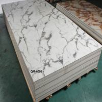 Prix des panneaux muraux en PVC, feuille de marbre en PVC, panneau UV pour la décoration intérieure, fabrication chinoise