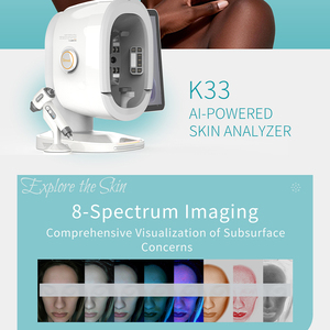 Máquina de análisis de piel 3D para uso profesional en belleza, compatible con 19 idiomas, 8 espectros, 36 millones de píxeles HD para escáner de piel. - Product Image 6