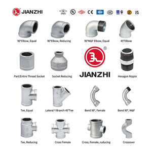 Jianzhi 75mm accesorios de tubería pezones negros doble brida Plumbring Gi línea de tubería de <span class=keywords><strong>Gas</strong></span> 4 pulgadas accesorios de tubería galvanizados - Product Image 2