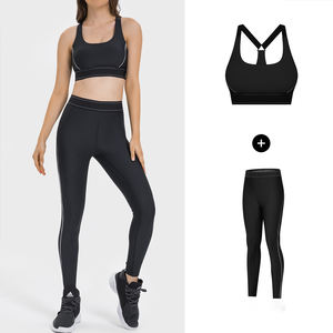 Ensemble Yoga Femme Personnalisé en Gros Haute Qualité Soutien-gorge Leggings <span class=keywords><strong>de</strong></span> Sport Ultra Extensibles Effet Push-Up 2025 Nouveauté pour la Salle <span class=keywords><strong>de</strong></span> Sport et Quotidien avec Logos Personnalisés - Product Image 4