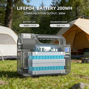 Station d'alimentation portable à batterie rechargeable pour intérieur/extérieur, 110V 220V 230V 240V, personnalisable OEM/ODM, avec lumière, à prix réduit - Product Image 2