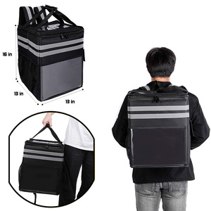 <span class=keywords><strong>Sac</strong></span> à <span class=keywords><strong>dos</strong></span> isotherme imperméable en polyester personnalisé pour la livraison de nourriture avec fermeture à glissière - Product Image 2