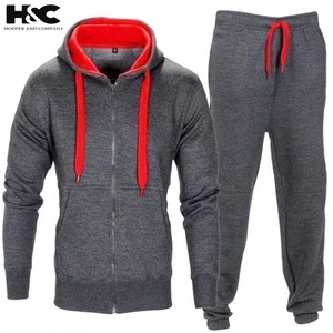 Logo personnalisé Costumes de sport à capuche Costumes de survêtement Tech Fleece Deux pièces Vente en gros Survêtement pour hommes Costumes de jogging durables - Product Image 5