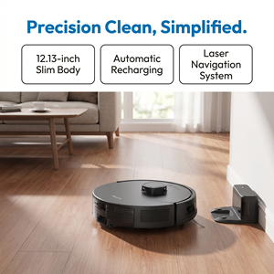 PT20 Robot Vacuum Cleaner 18000Pa Suction LDS Laser Navigation Tuya App 2-in-1 Sweep & <b>Mop</b> Robotic Cleaner - Product Image 6