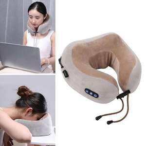 Masajeador electrónico para cuello y hombros, máquina de masaje de columna en forma de U, suave y cómodo, transpirable - Product Image 3
