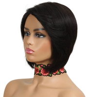 Joedir droite Bob perruques courtes pour les femmes noires Pixie Cut perruque cheveux humains meilleure vente chaude brésilienne Remy perruque de cheveux