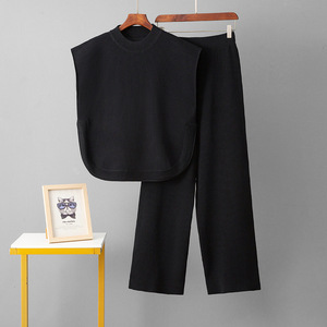 ชุดเสื้อผ้า2ชิ้นแบบสวมศีรษะแขนกุดสำหรับผู้หญิงชุดเสื้อผ้าฤดูร้อน - Product Image 3