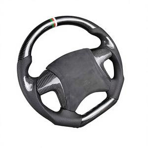 พวงมาลัยสปอร์ตคาร์บอนไฟเบอร์ออฟโรดสำหรับไฮลักซ์ SR5ฟอร์จูนเนอร์แลนด์ครุยเซอร์2009-2015หนัง/หนังกลับธงชาติอิตาลี - Product Image 3