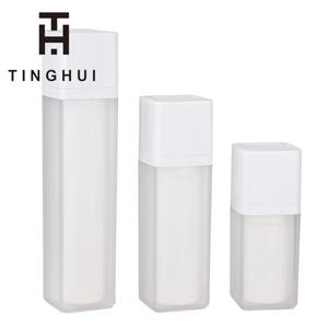 New Factory Price 15ml 30ml 50ml 100g Acrylic <b>Lotion</b> Luxury White Serum Matte PP Silver Pump Airless Jar Airless Pump Bottle - Product Image 2
