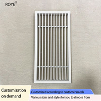 Grille de ventilation de plafond rectangulaire moderne en alliage d'aluminium durable pour appartement, avec diffuseur, pour l'approvisionnement et la circulation de l'air conditionné