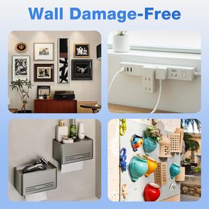 Bandes adhésives robustes pour accrocher les tableaux - Grands crochets muraux adhésifs pour cadres et affiches, sans dommages, sans clous - Product Image 6
