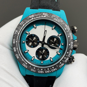 Luxury Men's Custom Carbon Fiber 4130 Chronograph Ultra Light Automatic <b>Mechanical</b> <b>Watch</b> for Men - Product Image 3