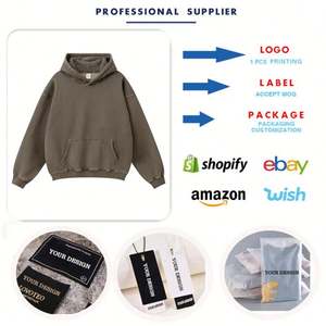 Sudaderas con Capucha Personalizadas al por Mayor, Unisex, Extra Grandes, Estampadas, Sin Cordones, de Forro Polar Grueso, Ecológicas, Transpirables, 340 Gramos, 40% Algodón - Product Image 4