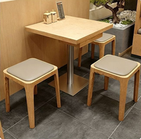 Tables et chaises de restaurant de restauration rapide modernes sur mesure, vente en gros directe d'usine