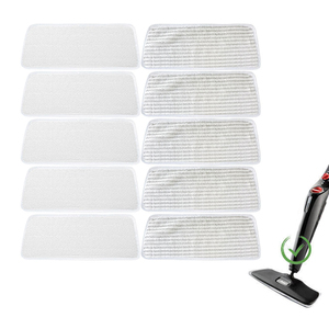 Chiffons de rechange lavables compatibles avec les accessoires du <span class=keywords><strong>nettoyeur</strong></span> <span class=keywords><strong>vapeur</strong></span> <span class=keywords><strong>Vileda</strong></span> Steam XXL, pièces détachées, tête de serpillière pour utilisation sèche/humide - Product Image 1