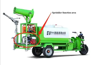 SUS304 Tank Umwelt Bewässerungs wagen Motor Dreirad Wassers prüh wagen Dreirad Traktor Wassertanker
