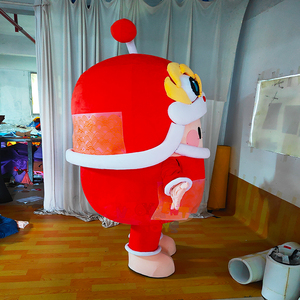 Disfraz <span class=keywords><strong>de</strong></span> Mascota <span class=keywords><strong>de</strong></span> Danza del León Chino, Adorable Traje <span class=keywords><strong>de</strong></span> Felpa Rojo y Dorado para Festivales, Desfiles y Activaciones <span class=keywords><strong>de</strong></span> Marca - Product Image 3