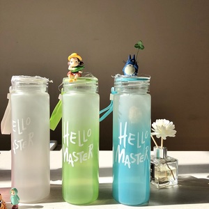 Bottiglia d'Acqua in Vetro <span class=keywords><strong>HELLO</strong></span> MASTER Personalizzabile all'Ingrosso, Senza BPA, Bottiglia per Bere Acqua in Vetro Satinato per Bambini - Product Image 6