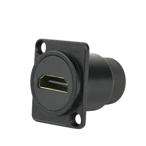 HDMI Feedthrough Adapter D Flange HDMI Panel Mount Audio AC series HDMI Female Connector