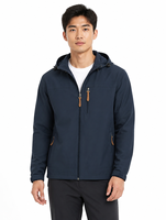 Veste coupe-vent personnalisée avec logo, veste bomber d'été, coupe-vent à capuche, streetwear, fermeture éclair, polyester