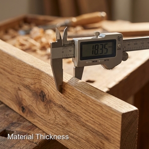 Calibre à pied à coulisse de précision Jeoro au design classique, mécanisme de règle à coulisse manuelle avec pince de blocage pour des mesures répétées - Product Image 3