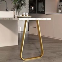 Pieds et supports de table de luxe en acier au carbone Rainfall pour table à manger, comptoir de bar, bureau