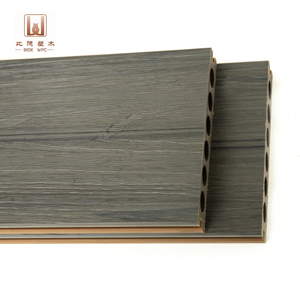 Thấp duy trì không thấm nước co-đùn hai giai điệu woodgrain lỗ tròn bên ngoài <span class=keywords><strong>WPC</strong></span> decking sàn ngoài trời - Product Image 3