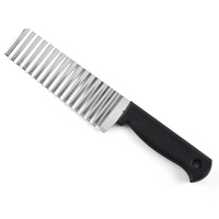 430 acier inoxydable loup-dent pomme de terre vague couteau outil de coupe polyvalent nouveau modèle pour trancher les croustilles