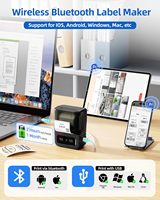 Imprimante d'étiquettes thermiques Phomemo M102, machine à créer des autocollants portable sans encre pour les petites entreprises, machine à étiquettes de prix avec code-barres