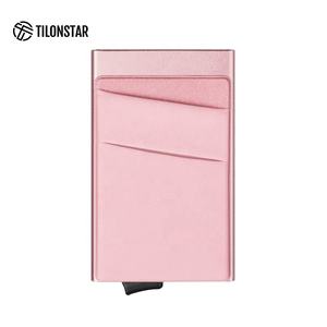 TILONSTAR TVC104 Men Women Pocket Slim Automatic Anti-theft Pop <b>up</b> Card Wallet Aluminum ID Credit Card Holder - Product Image 3