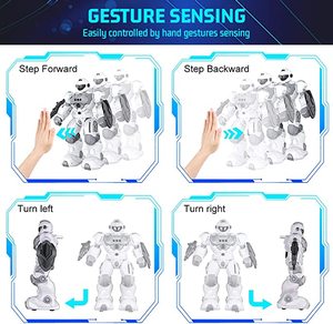Robot de Control remoto inteligente <span class=keywords><strong>Gif</strong></span> 2,4 Ghz, Robot de Control remoto programable, juguete para caminar, regalo - Product Image 3