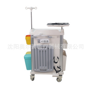 Carro médico de ABS para ambulancias, carro para cambio de vendajes, carro de reanimación, carro para recorridos de enfermería en salas, carro para entrega de infusiones y medicamentos - Product Image 3