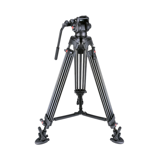 High Quality Professional Aluminum Alloy Video Tripod Kit With Padded Soft Case for DSLR and Video Camera