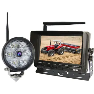 Sistem kamera nirkabel lampu kerja untuk mesin konstruksi teknik, truk, cctv wifi 4g