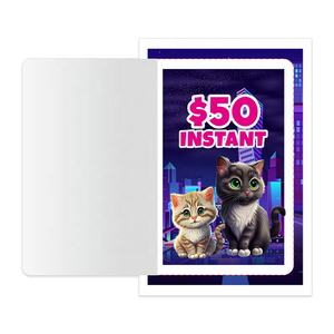 Cartes à onglet Lucky Pull Jeu <span class=keywords><strong>1</strong></span> Chances Billets de jeu en couleur Peel Off impression de billets à onglet - Product Image 5