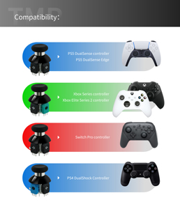 Manette de jeu GuliKit NS55 à tension réglable TMR pour PS4 PS5, stick NS55 pour Switch Pro <span class=keywords><strong>Xbox</strong></span> Series, accessoires de jeu - Product Image 4